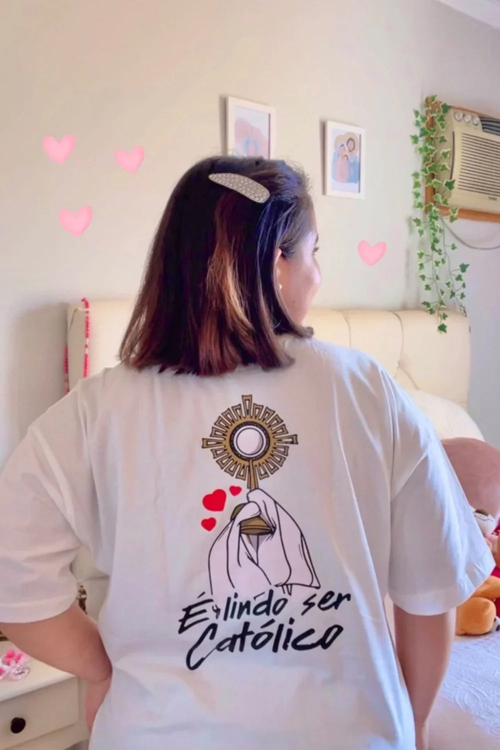Camisa Oversized É lindo ser Católico
