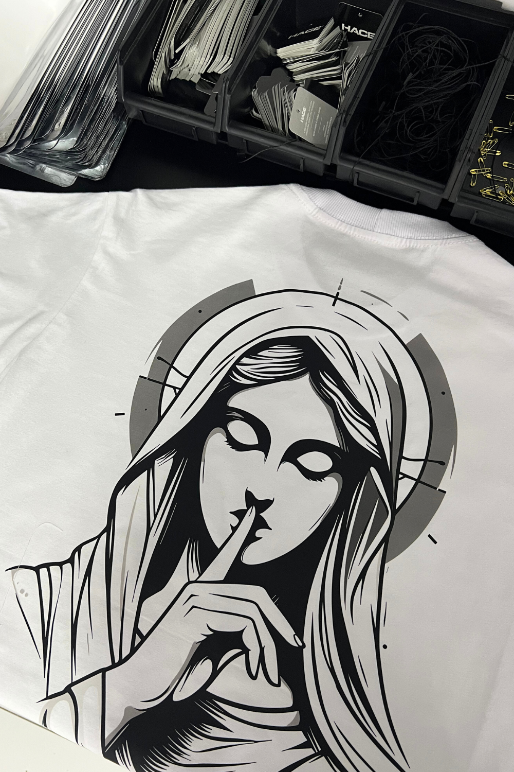 Camisa Oversized Silêncio de Maria