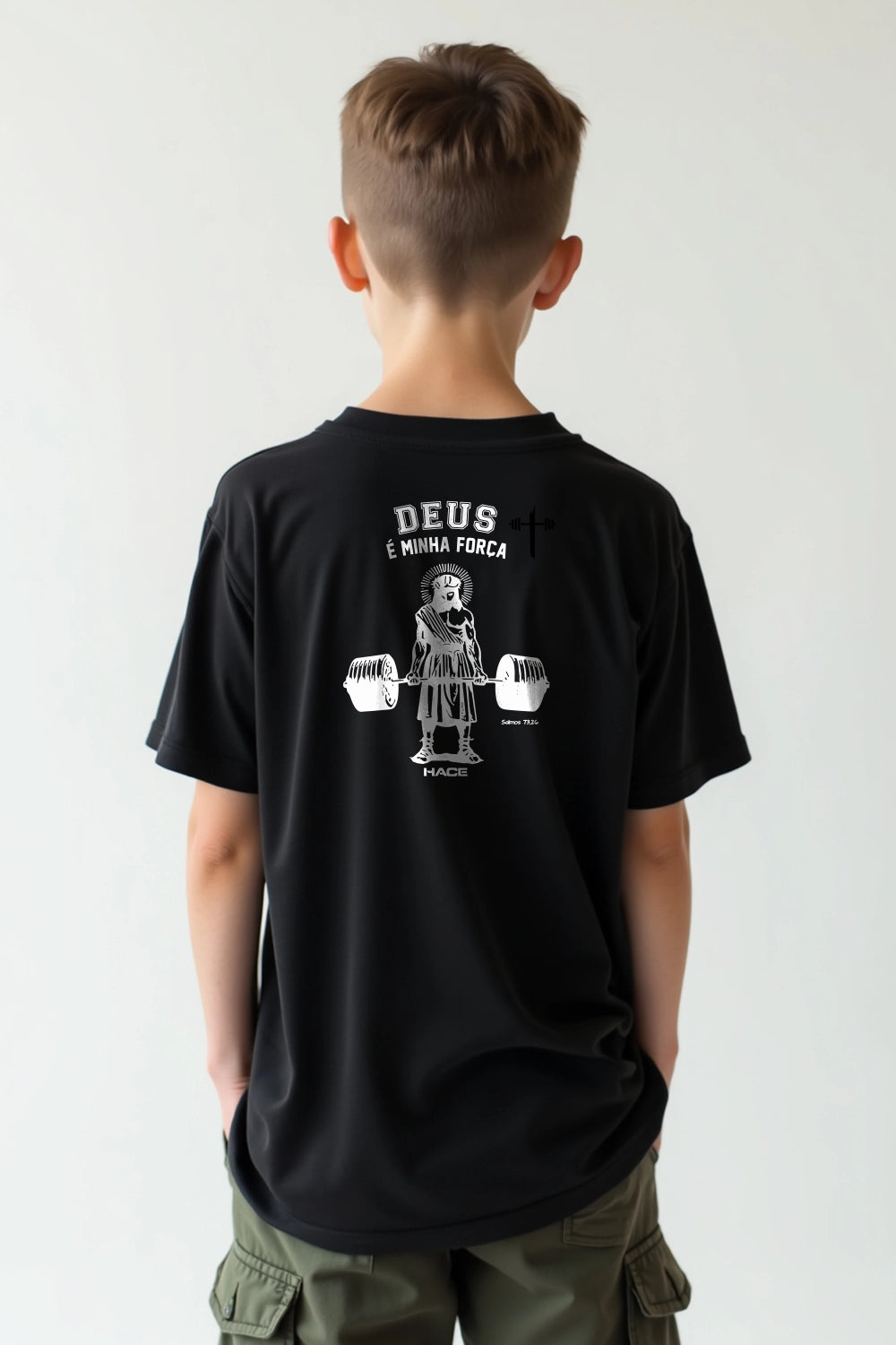 Camisa Infantil Deus é Minha Força