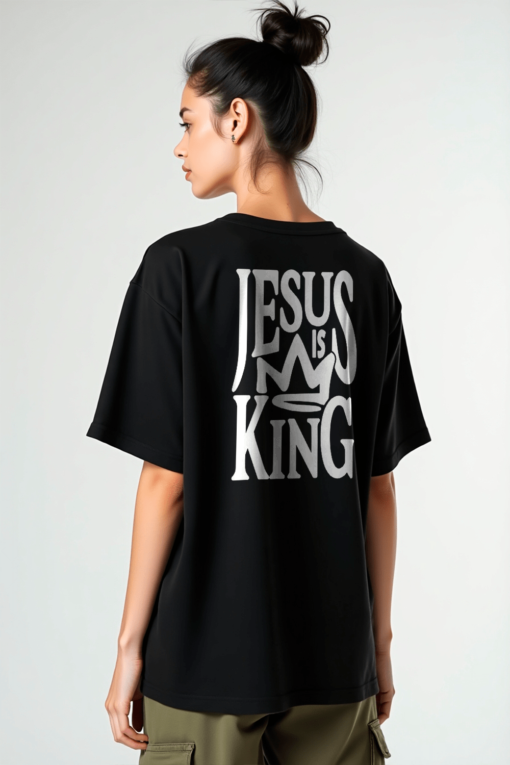 Camisa Oversized Jesus is King 3 - Hace | Moda Cristã
