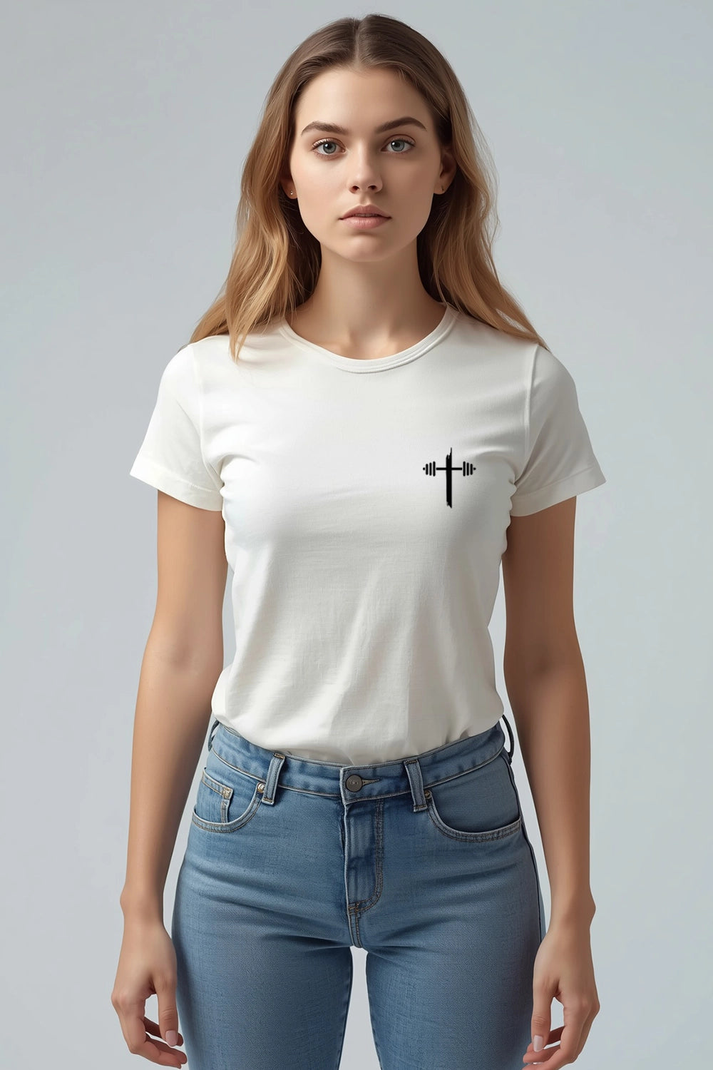 Camisa Babylook Deus é Minha Força
