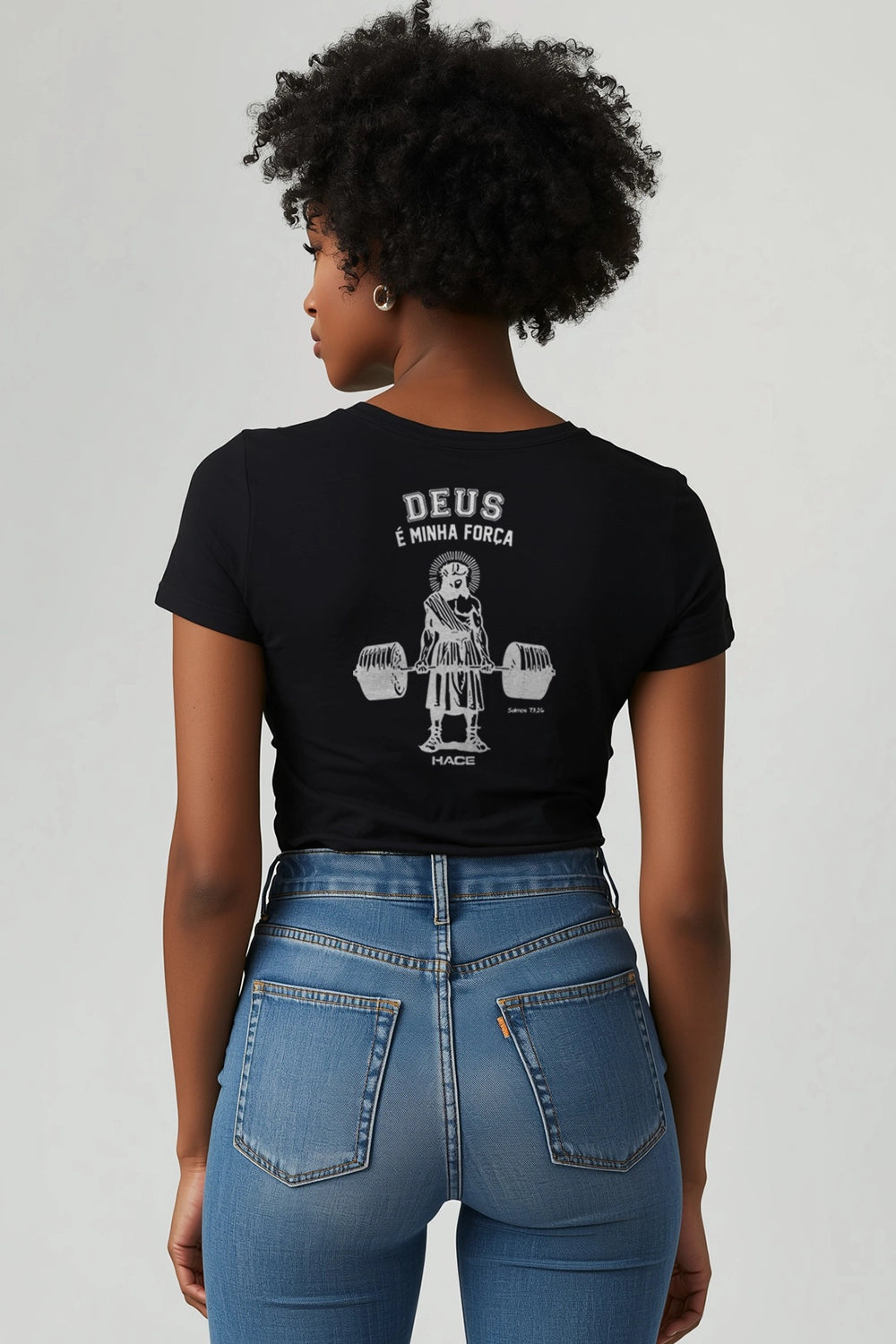 Camisa Babylook Deus é Minha Força