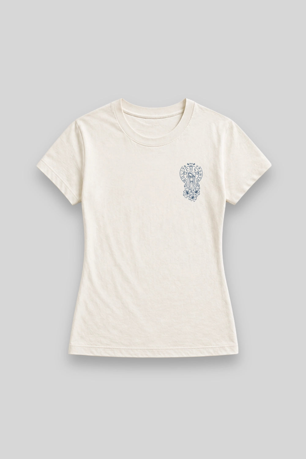 Camisa Babylook Manto e Cruz