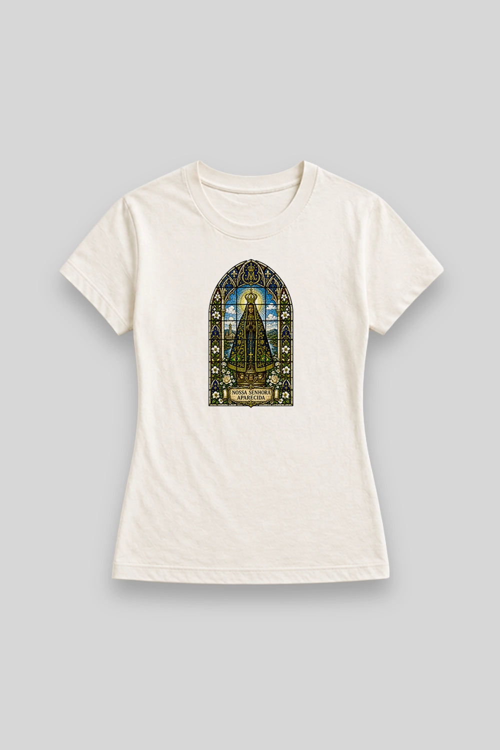 Camisa Babylook Aparecida Vitral