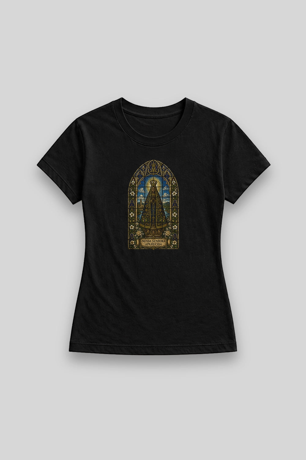 Camisa Babylook Aparecida Vitral