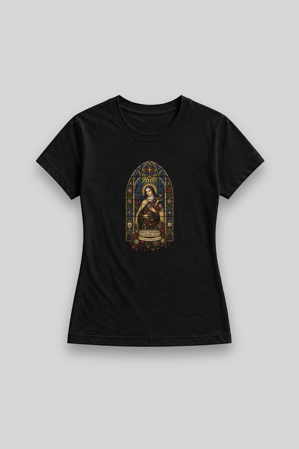 Camisa Babylook Santa Teresinha Vitral