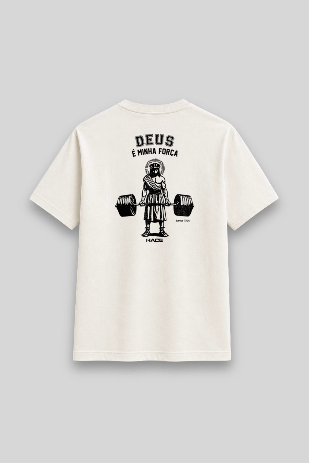 Camisa Básica Deus é Minha Força branca | HACE