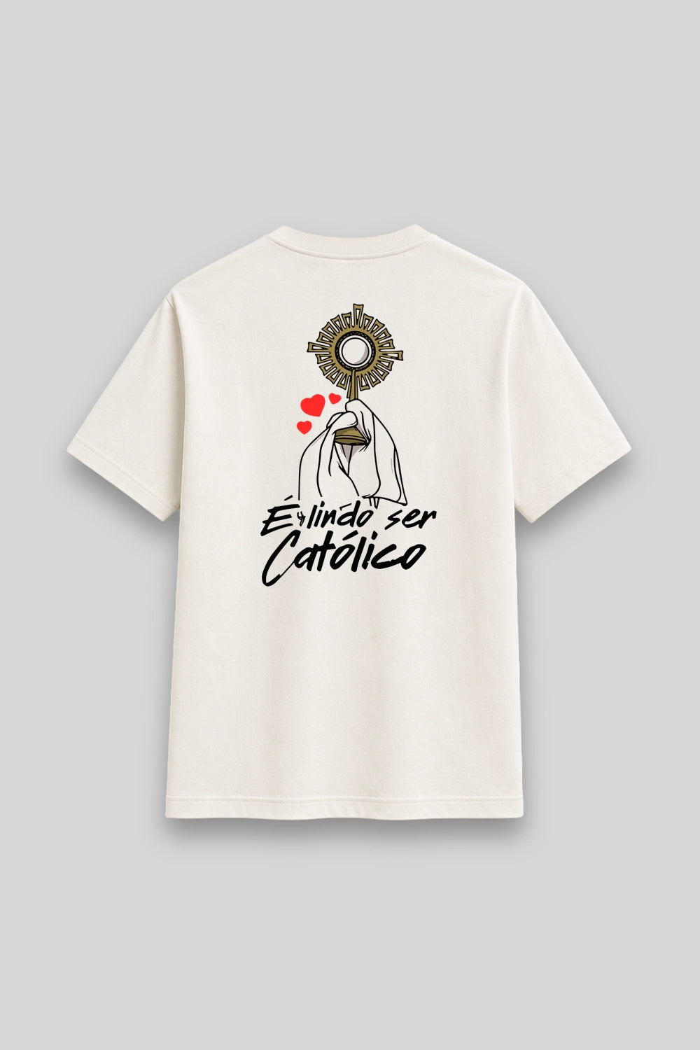 Camisa Básica É Lindo Ser Católico branca | HACE
