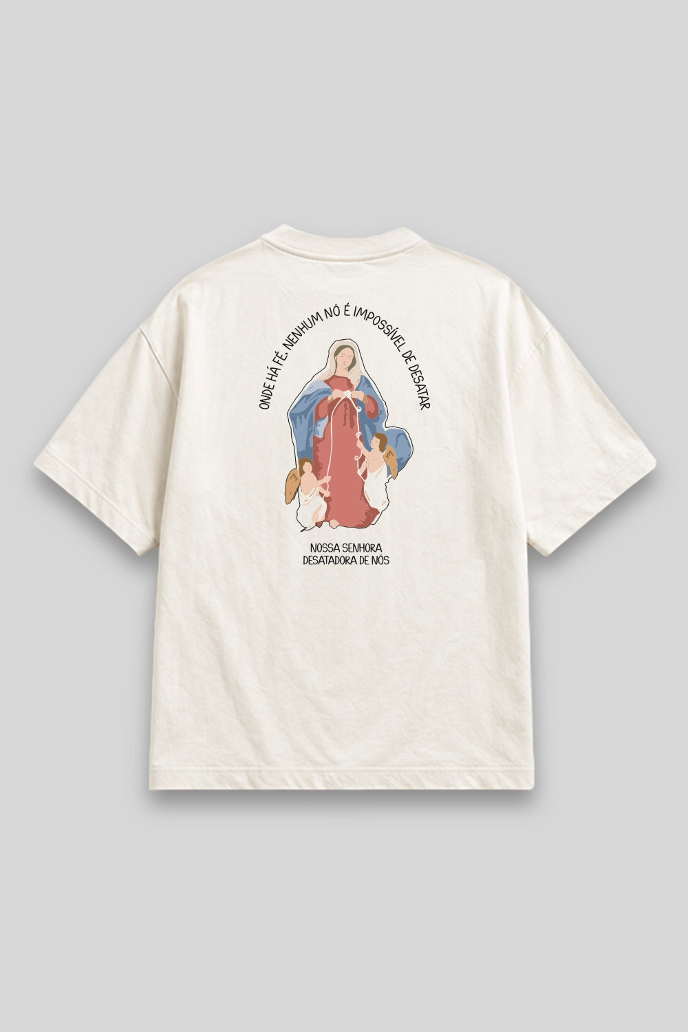 Camisa Oversized Nsa Desatadora de Nós branca | HACE
