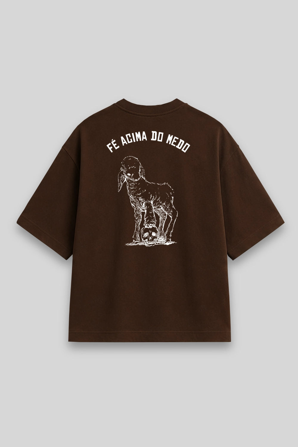 Camisa Oversized Fé Acima do Medo