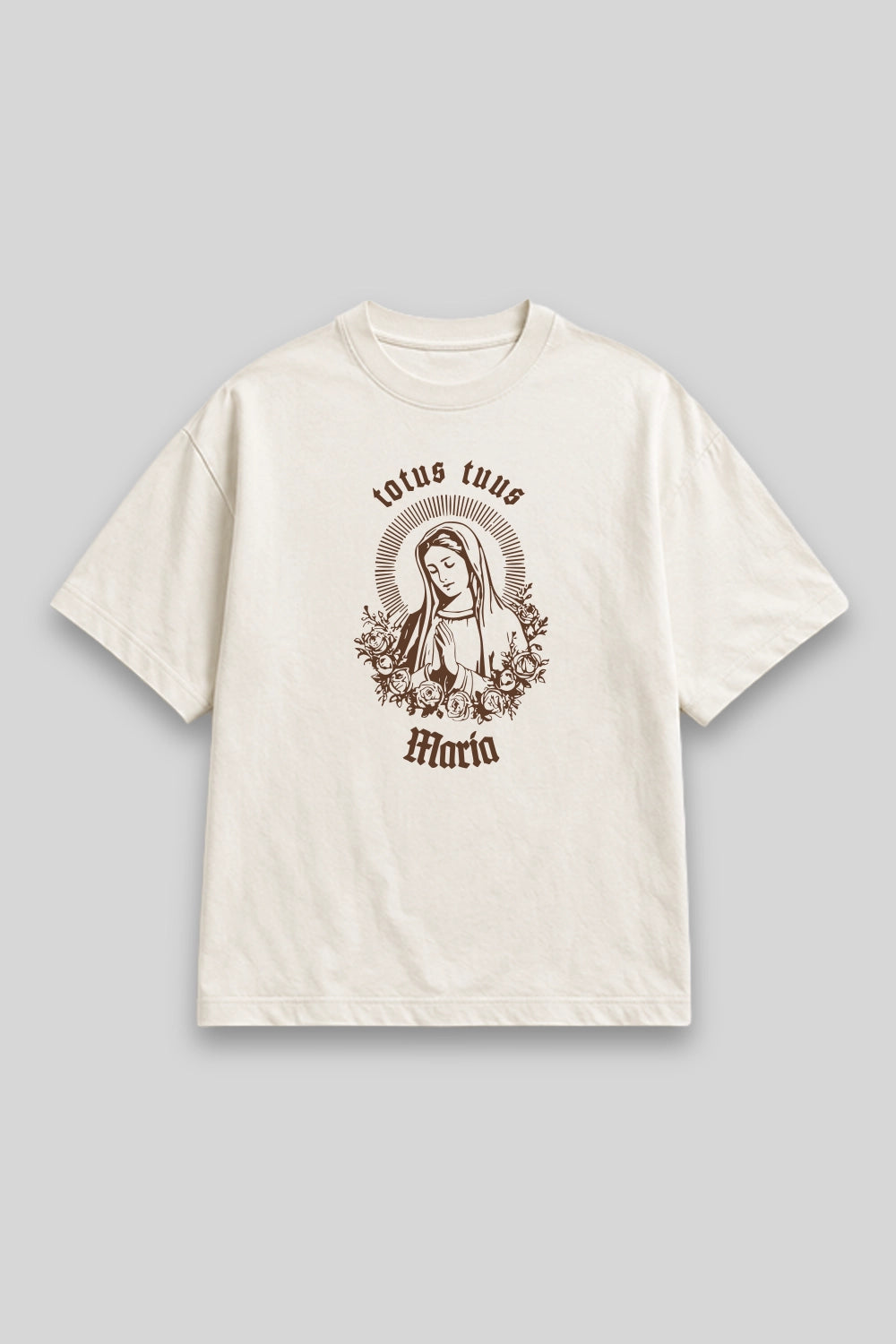 Camisa Oversized Totus Tuus branca | HACE
