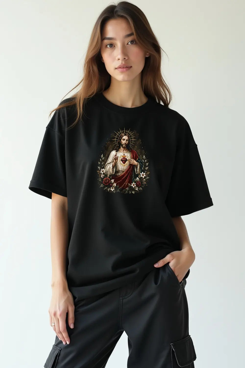 Camisa Oversized Sagrado Coração 2