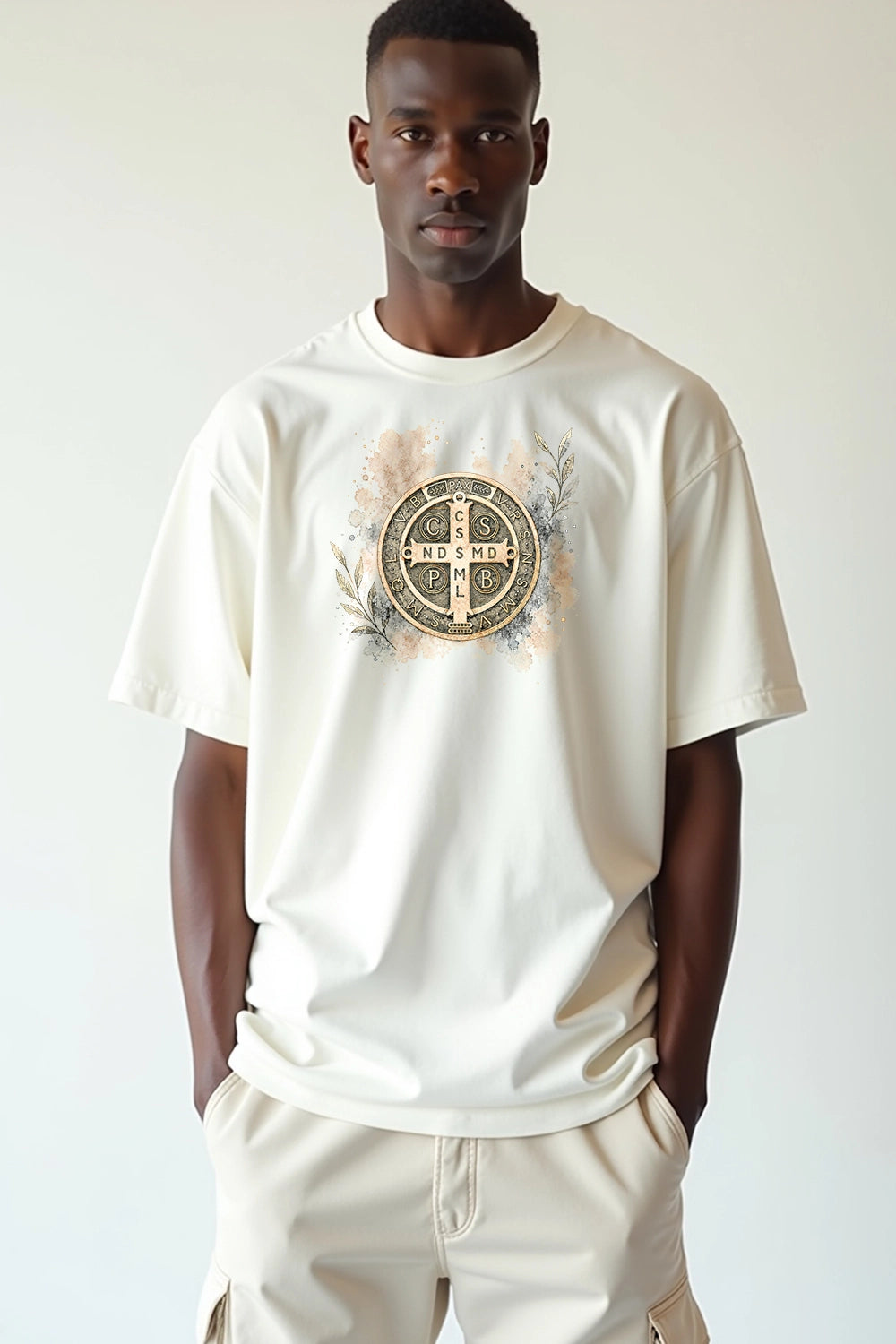 Camisa Oversized Medalha São Bento