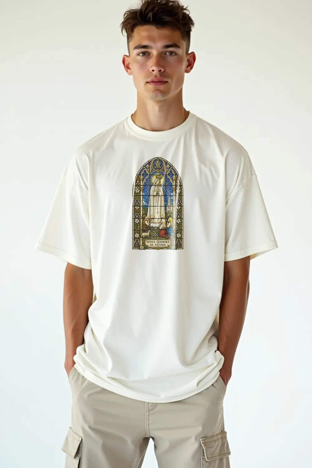 Camisa Oversized NSA de Fátima Vitral