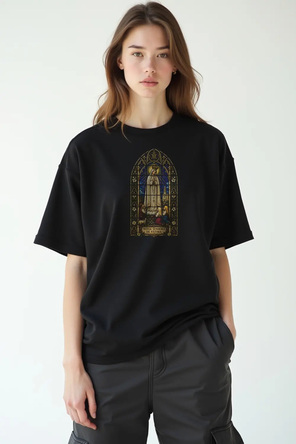 Camisa Oversized NSA de Fátima Vitral