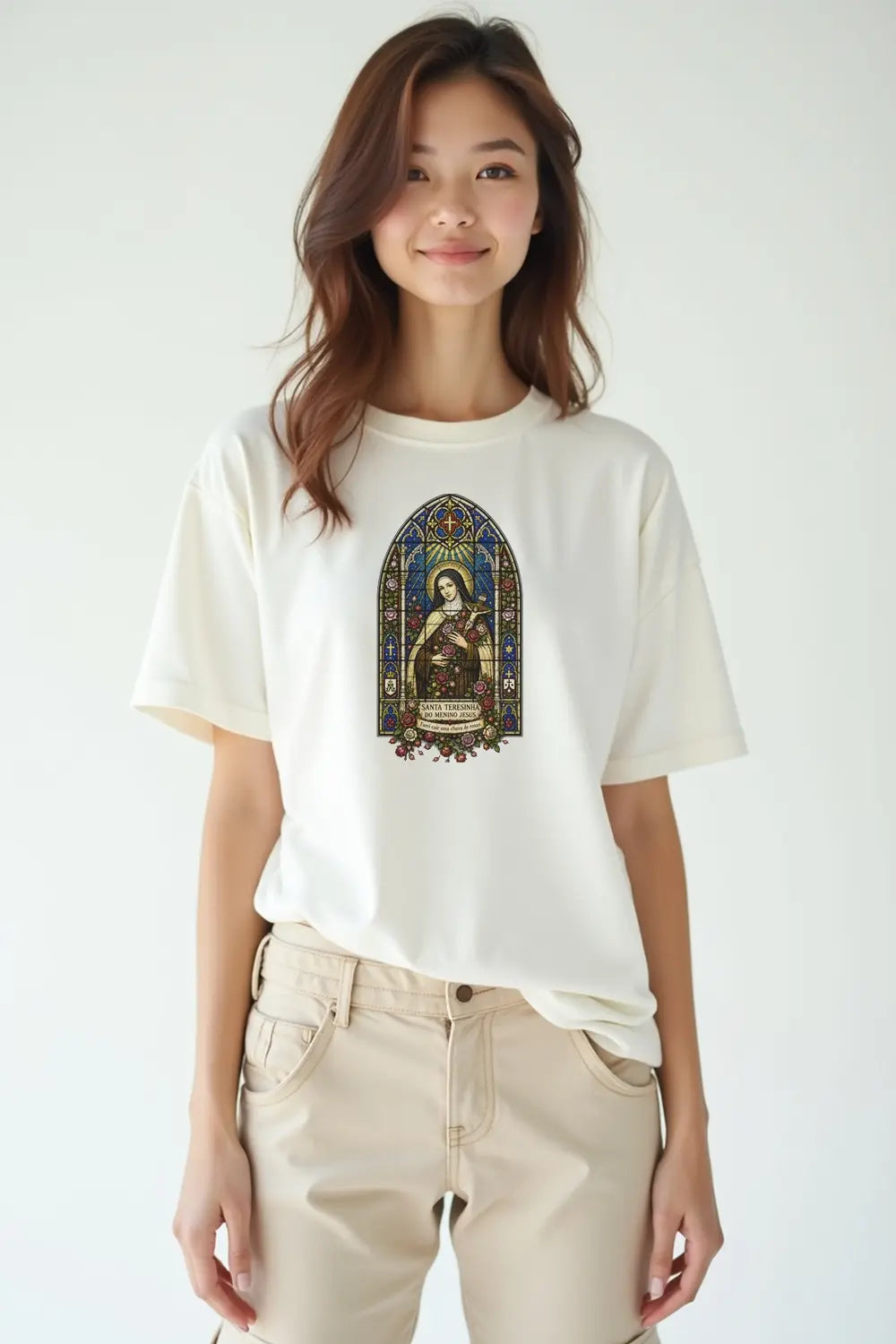 Camisa Oversized Santa Teresinha Vitral