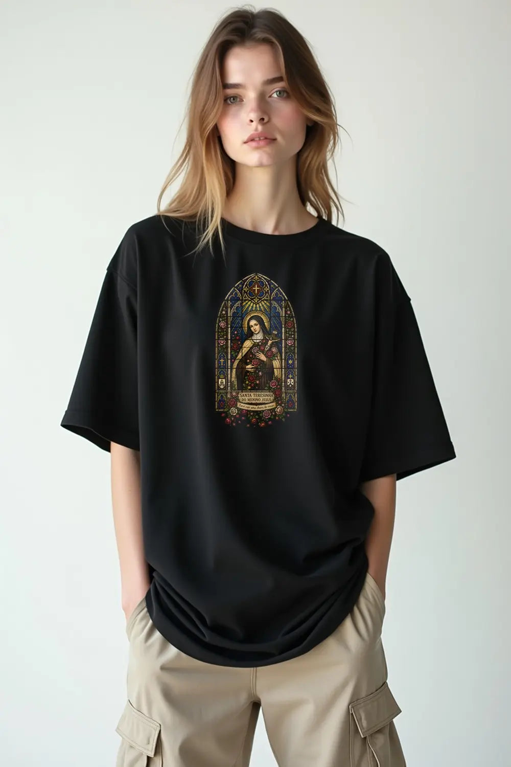 Camisa Oversized Santa Teresinha Vitral
