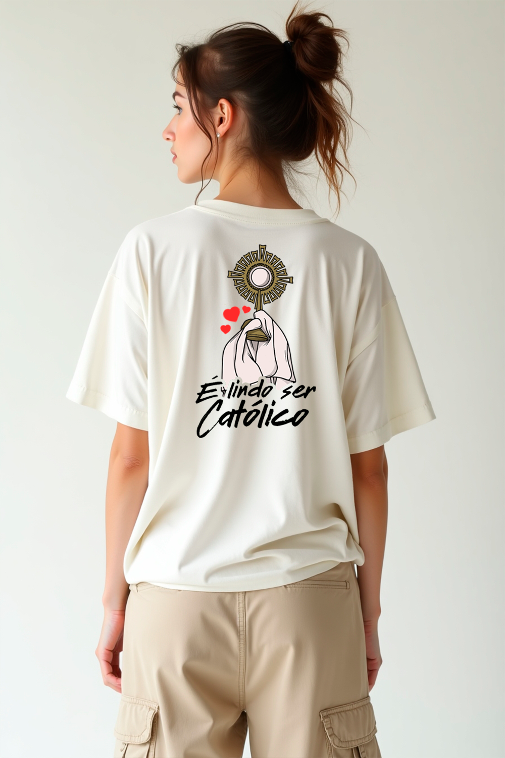 Camisa Oversized É lindo ser Católico