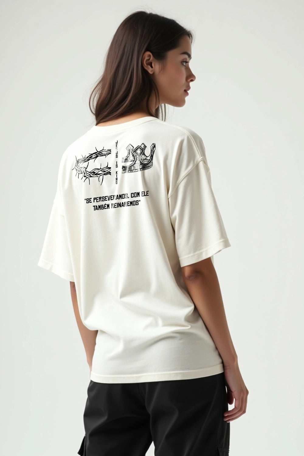 Camisa Oversized Da Cruz à Coroa 25.6