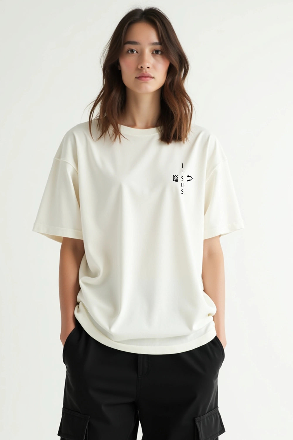 Camisa Oversized Da Cruz à Coroa 25.6