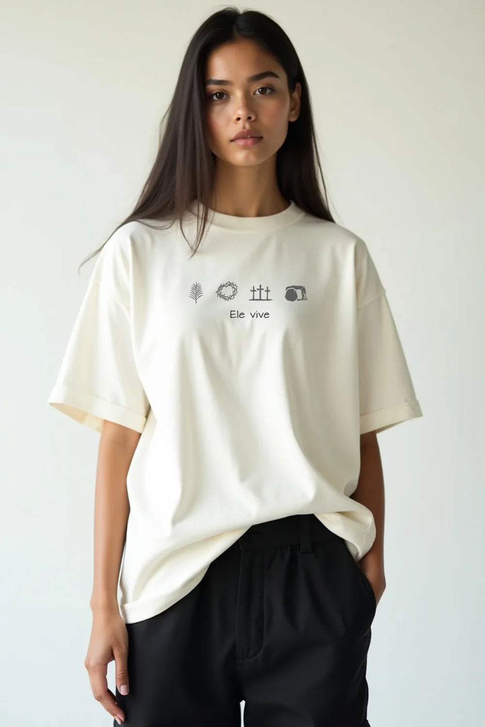 Camisa Oversized Ele Vive