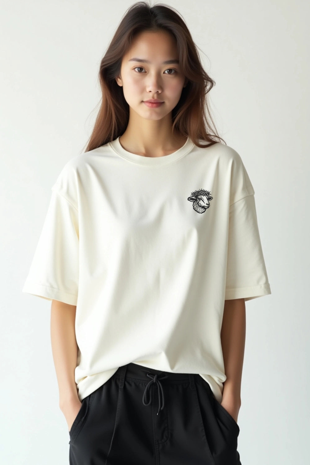 Camisa Oversized Fé Acima do Medo