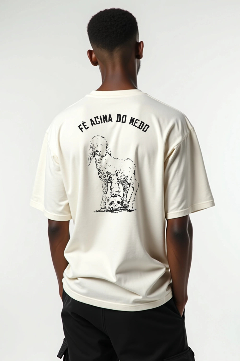 Camisa Oversized Fé acima do medo