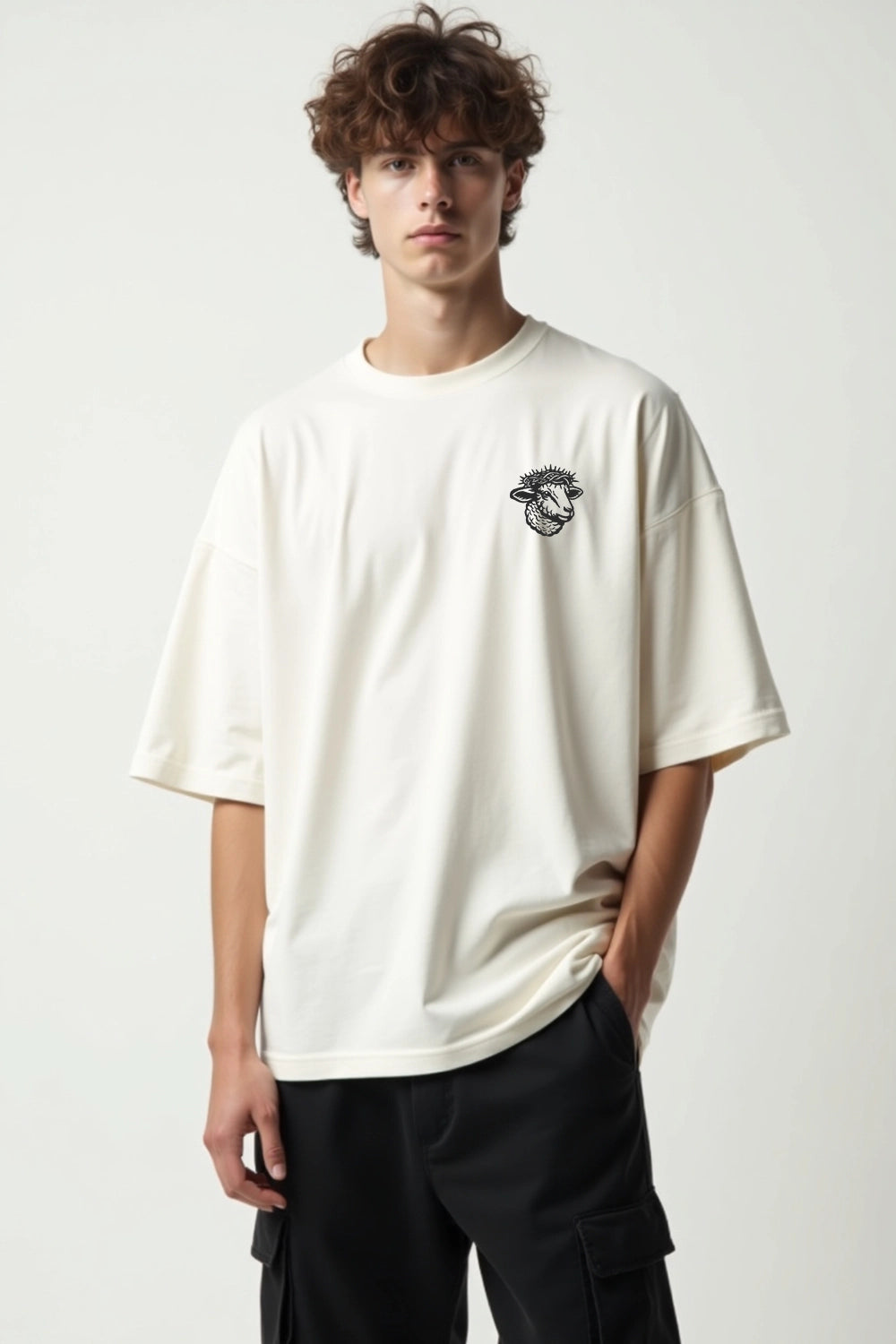 Camisa Oversized Fé Acima do Medo
