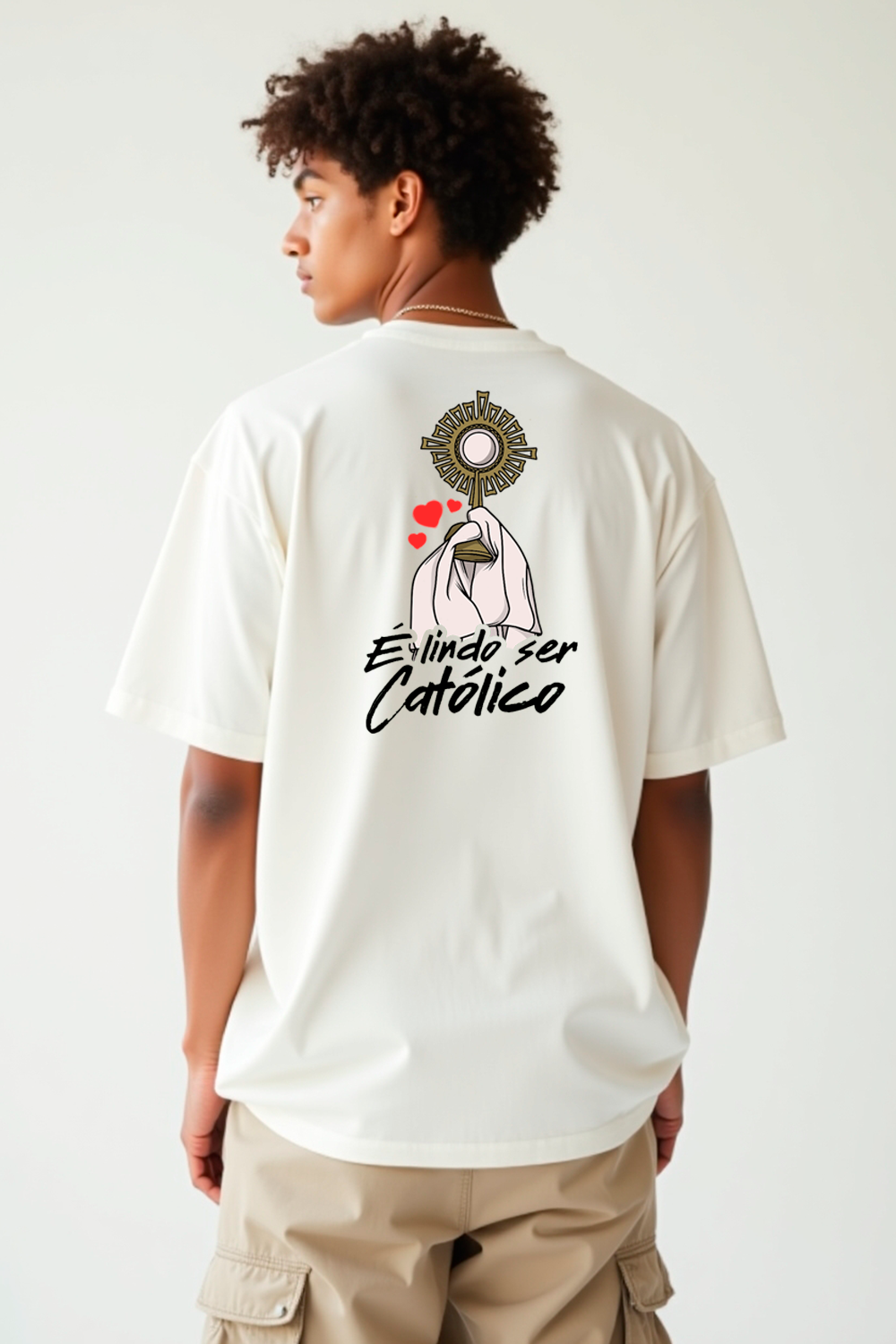 Camisa Oversized É lindo ser Católico