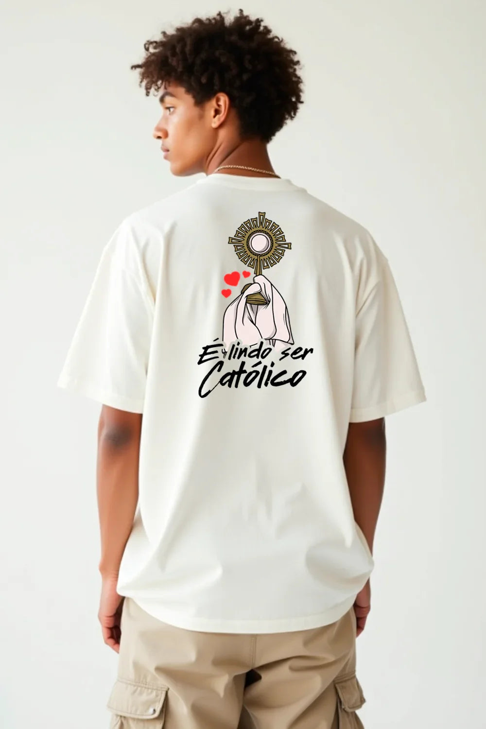 Camisa Oversized É lindo ser Católico