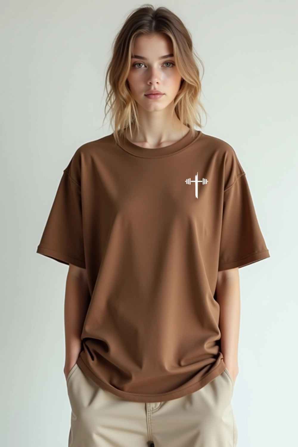 Camisa Oversized Deus é Minha Força