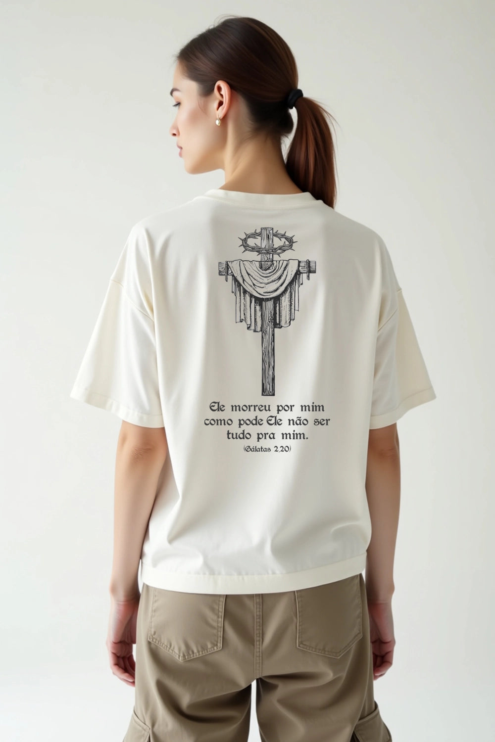 Camisa Oversized Ele Morreu por Mim