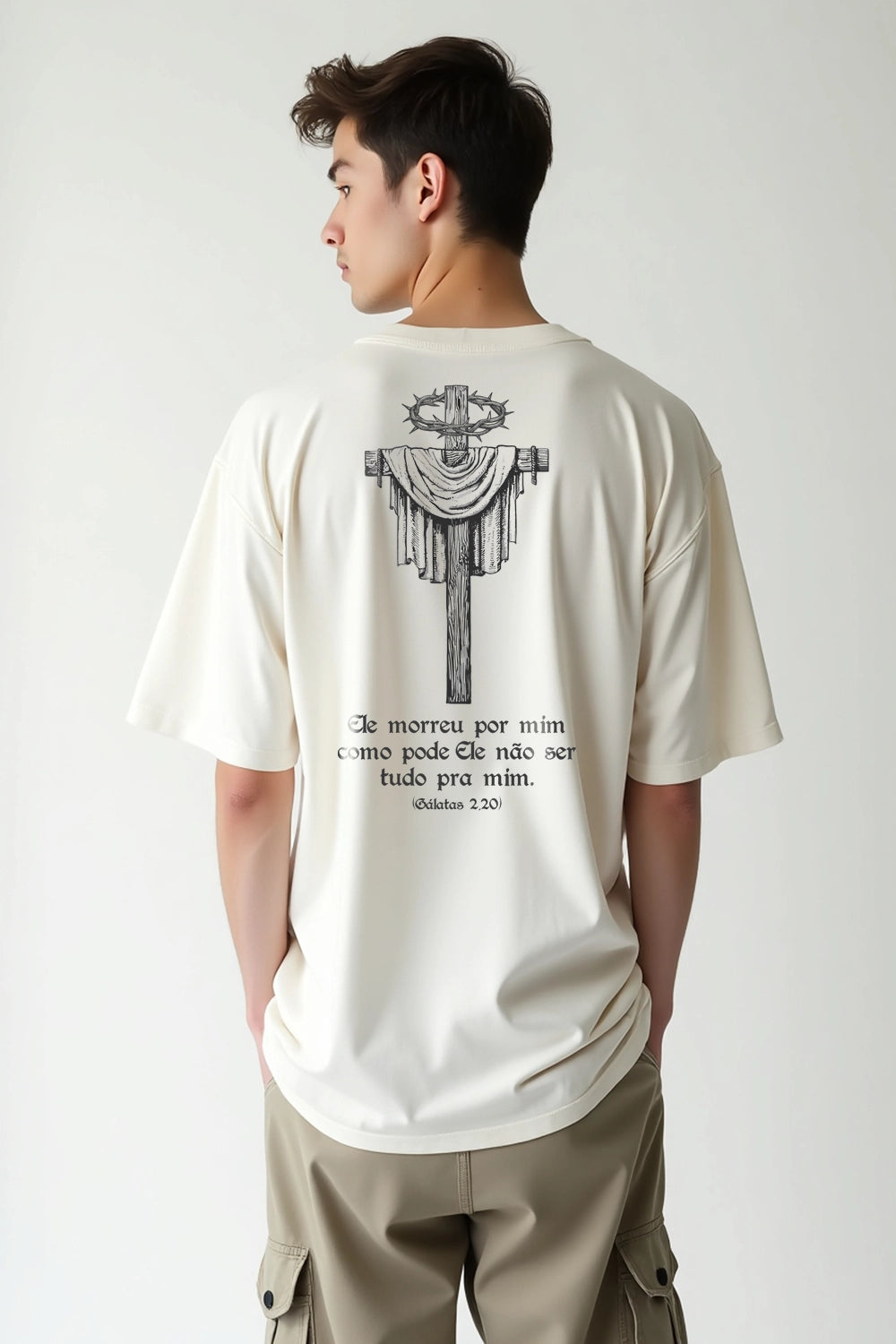 Camisa Oversized Ele Morreu por Mim