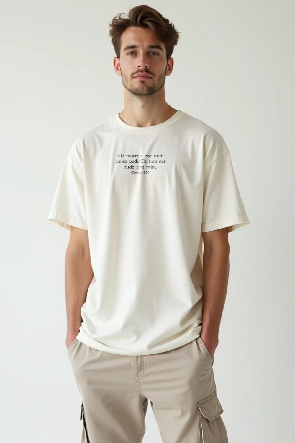 Camisa Oversized Ele Morreu por Mim