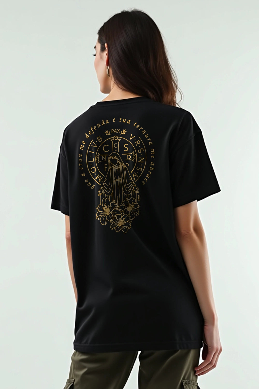 Camisa Oversized Manto e Cruz