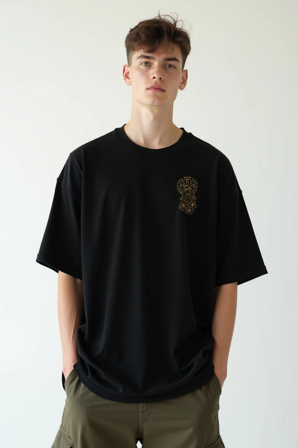 Camisa Oversized Manto e Cruz