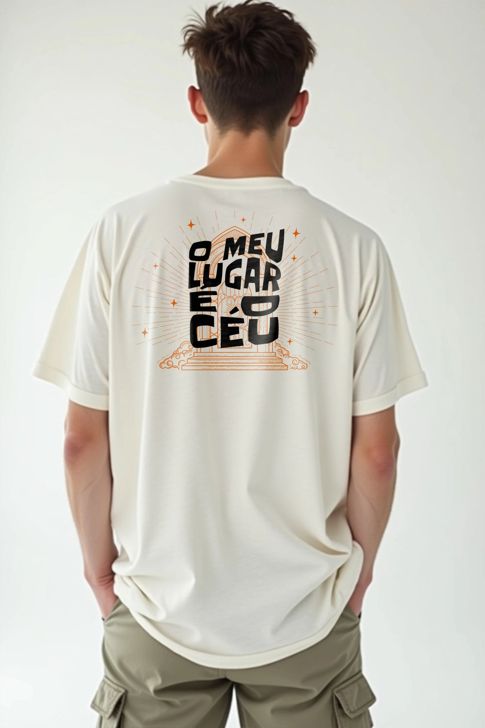 Camisa Oversized O Meu Lugar é o Céu