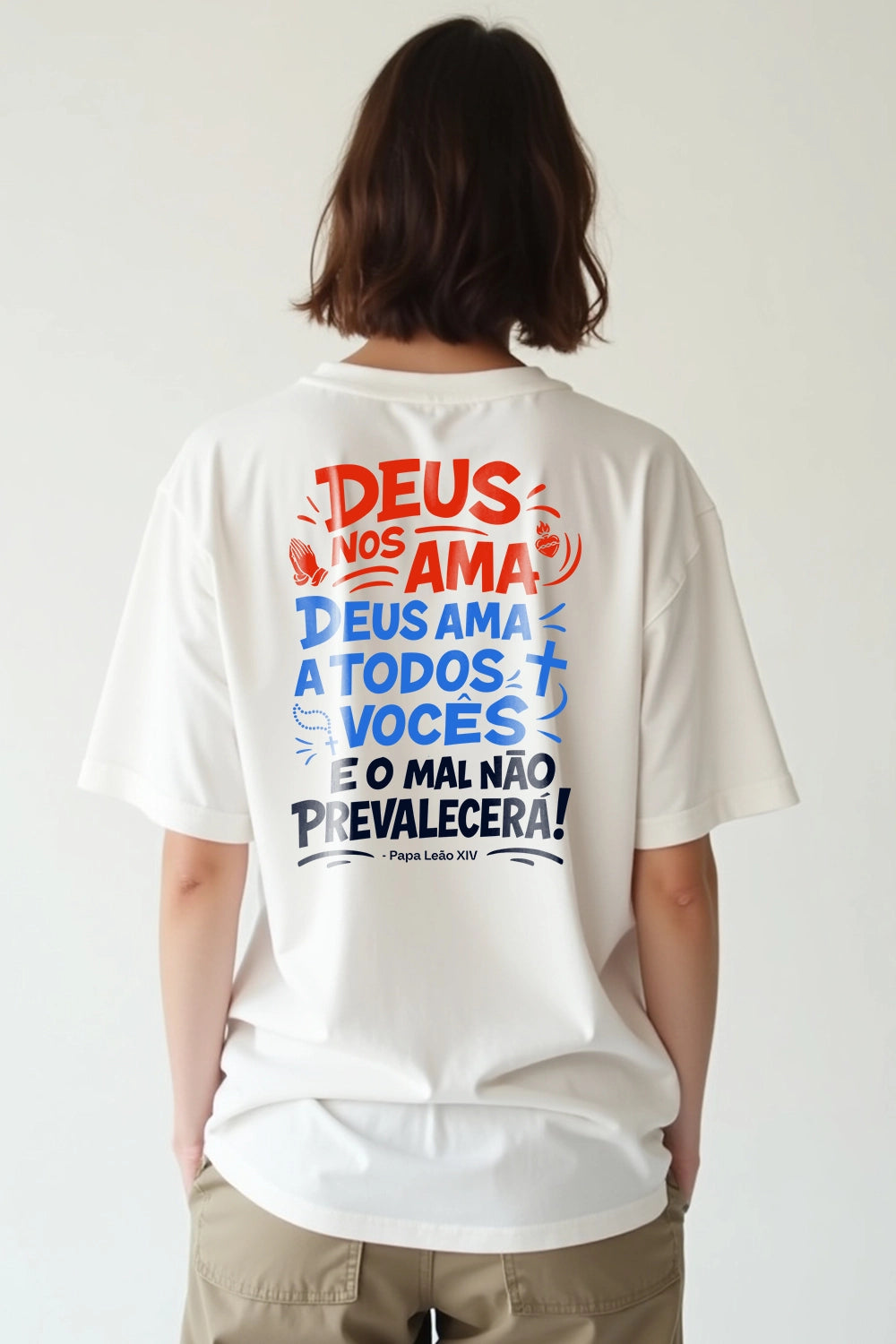 Camisa Oversized Papa Leão