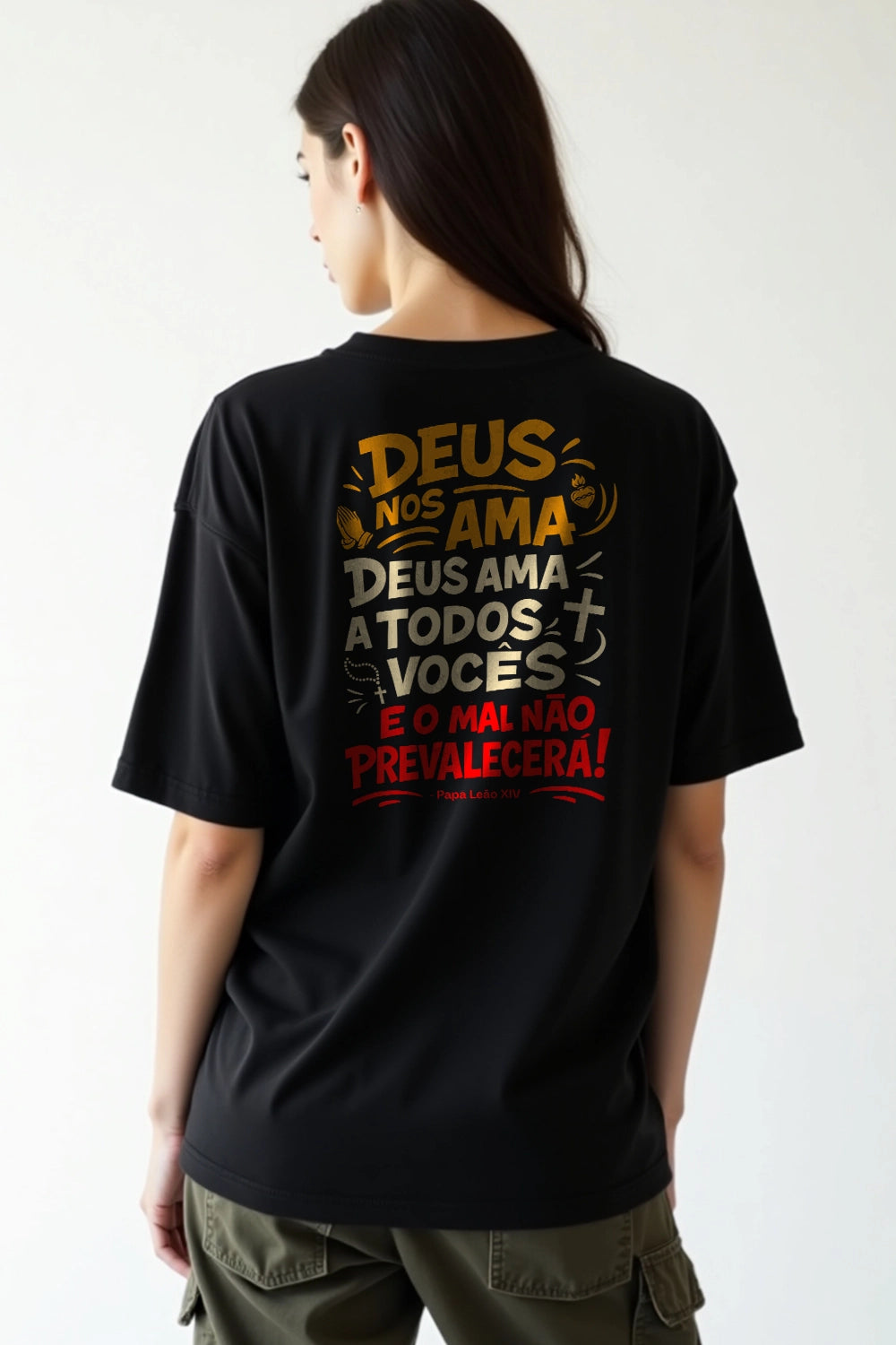 Camisa Oversized Papa Leão