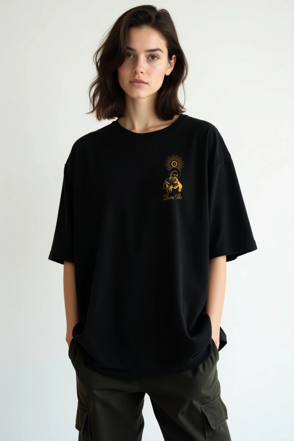 Camisa Oversized São Padre Pio