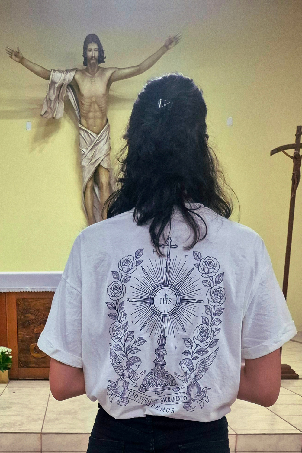 Camisa Oversized Santo Sacramento