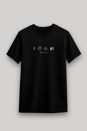 Camisa Básica Ele Vive - Hace | Moda Cristã