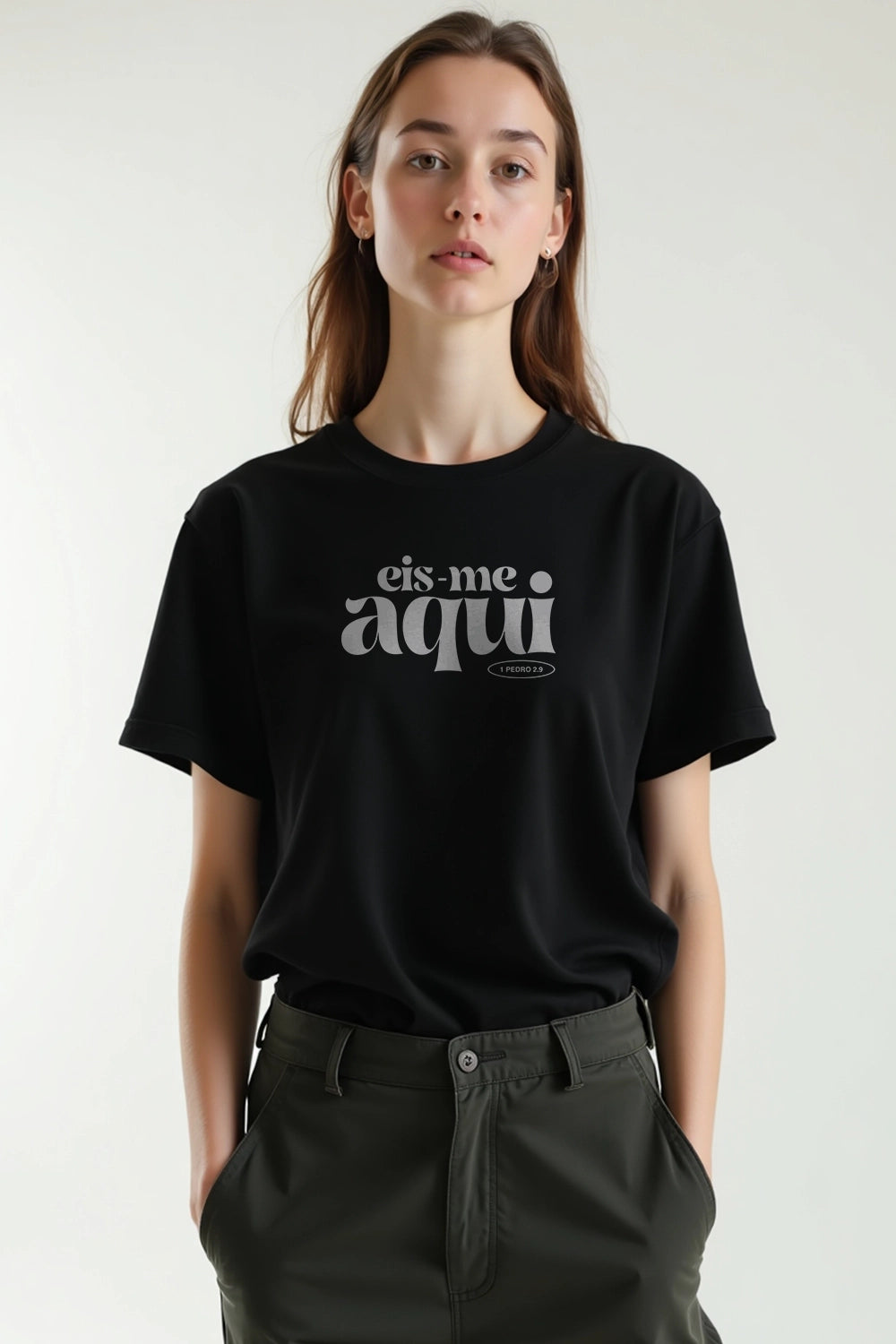 Camisa Básica Eis-me Aqui