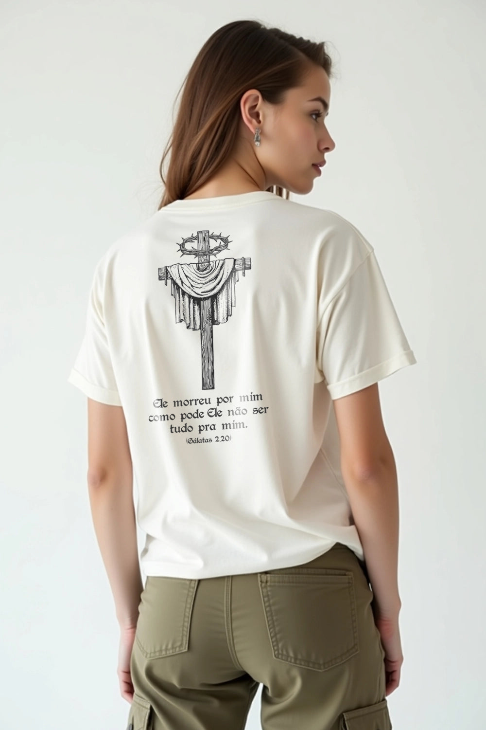 Camisa Básica Ele Morreu por Mim