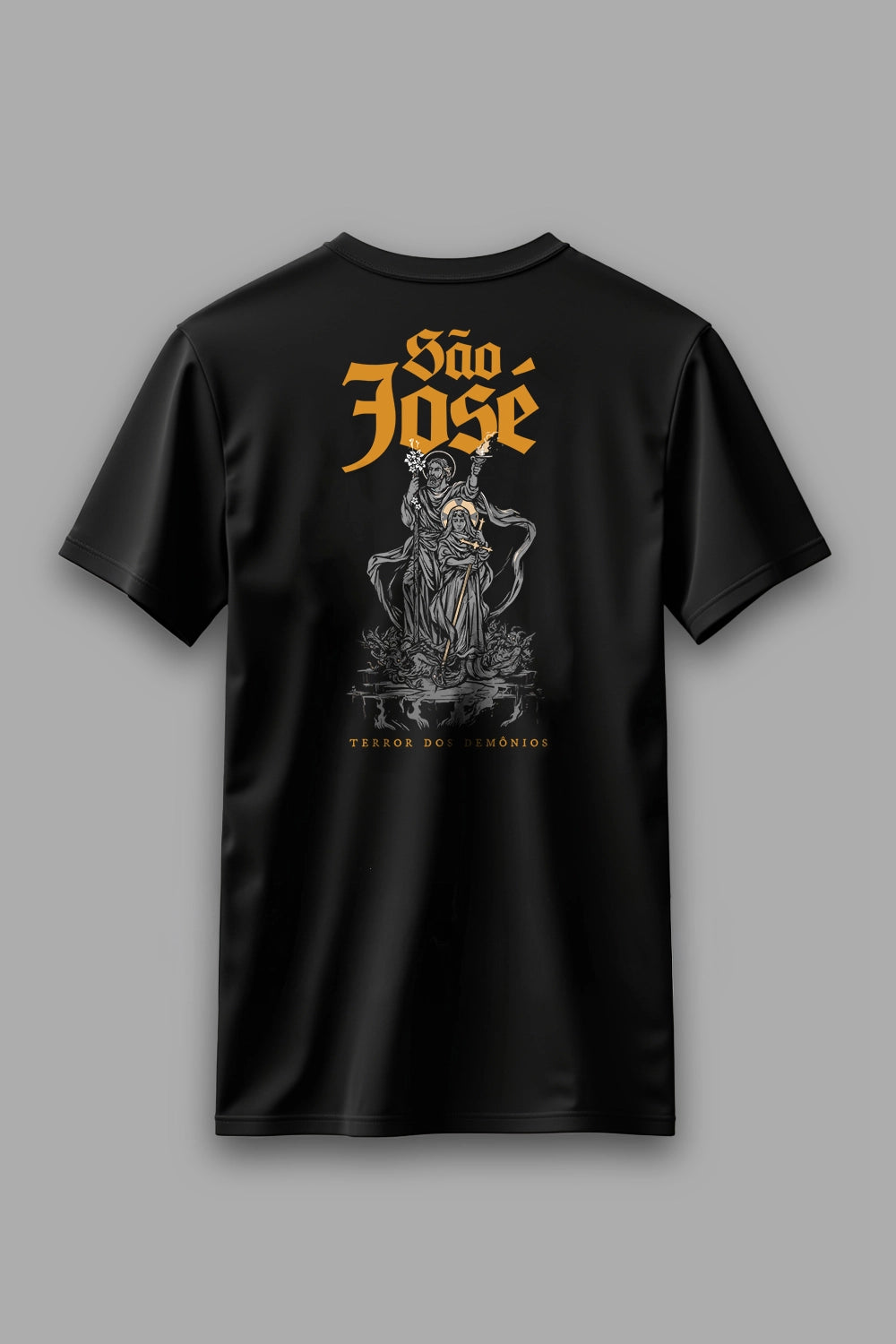 Camisa Básica Valei-me São José preta | HACE