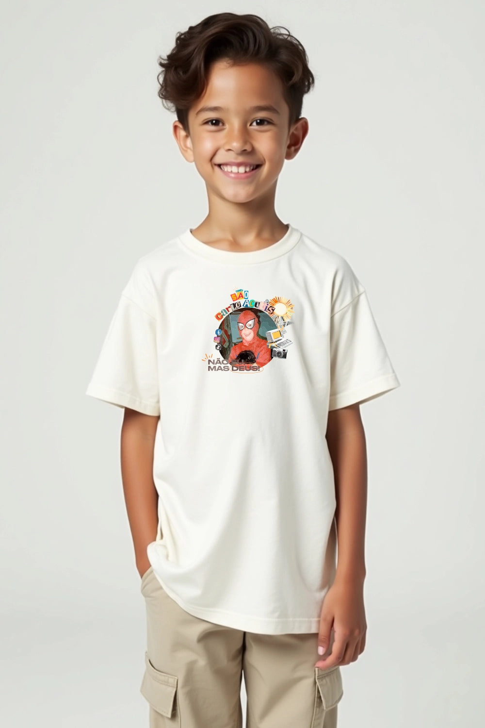 Camisa Infantil Carlo Acutis