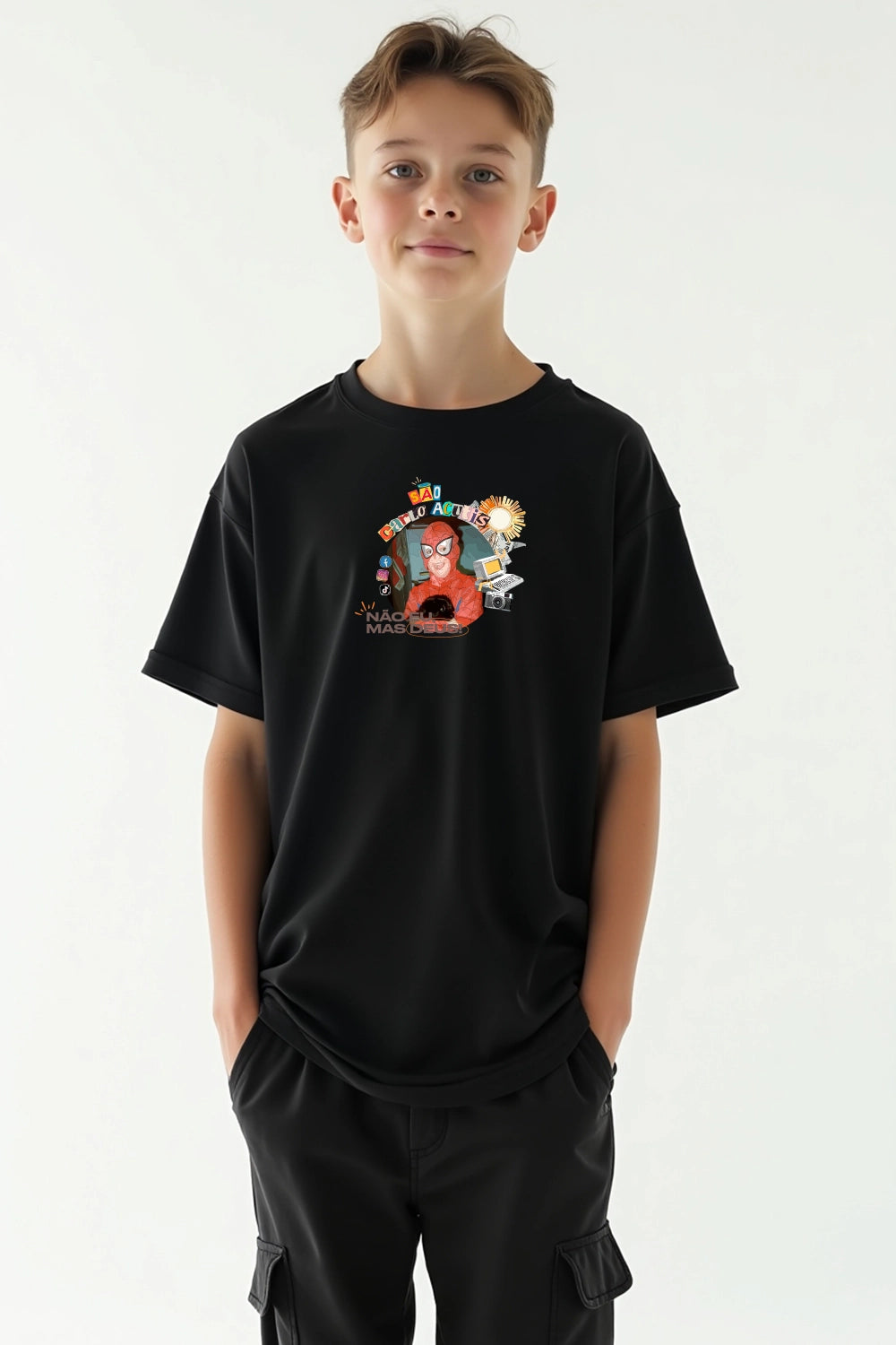 Camisa Infantil Carlo Acutis