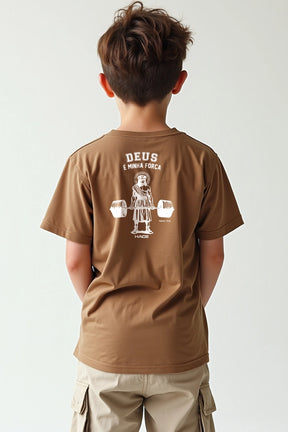 Camisa Infantil Deus é Minha Força