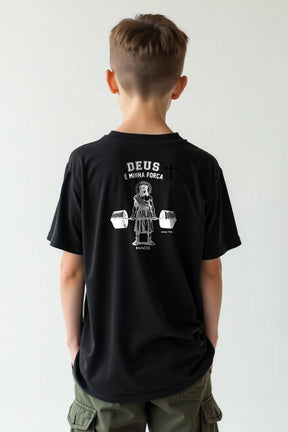 Camisa Infantil Deus é Minha Força