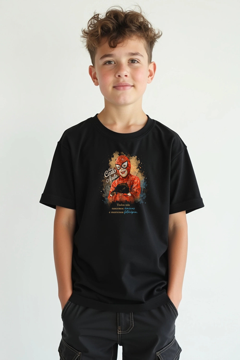Camisa Infantil São Carlo Acutis 2